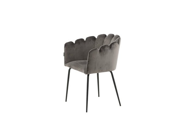 Matstolar LIMHAMN Sammet 76.5x61x54cm Grå-1st
