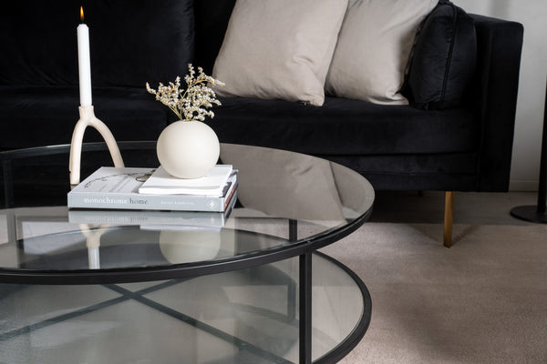 Couchtisch FALSTERBO ⌀100cm-Glas
