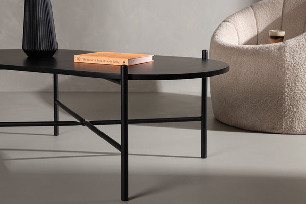 Soffbord PUEBLO MDF 60x120cm-Svart