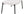 Fotpall GLASGOW Polyester-Vit