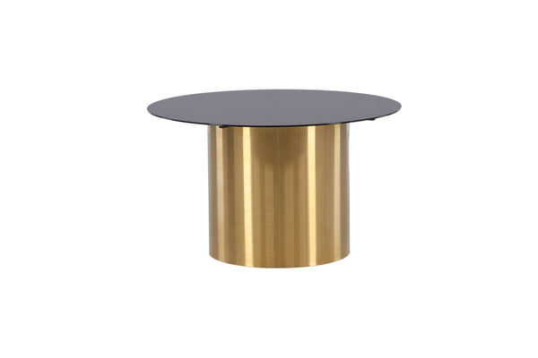 Couchtisch YSTAD ⌀80cm-Glas Schwarz
