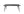 MATBORD SLEEK Veneer 95x195 cm-Svart