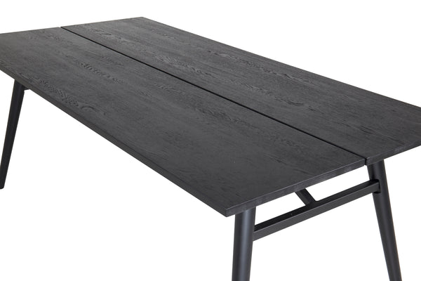 MATBORD SLEEK Veneer 95x195 cm-Svart