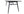MATBORD SLEEK Veneer 95x195 cm-Svart