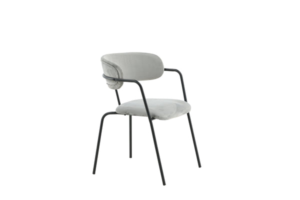 Matstolar ARROW Sammet 79x58x61cm Grå-2st