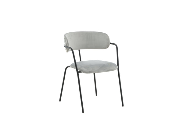 Matstolar ARROW Sammet 79x58x61cm Grå-2st