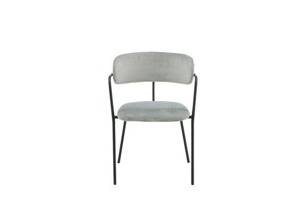 Matstolar ARROW Sammet 79x58x61cm Grå-2st