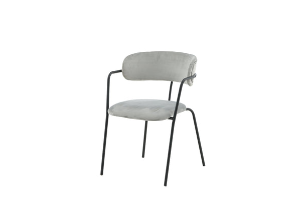 Matstolar ARROW Sammet 79x58x61cm Grå-2st