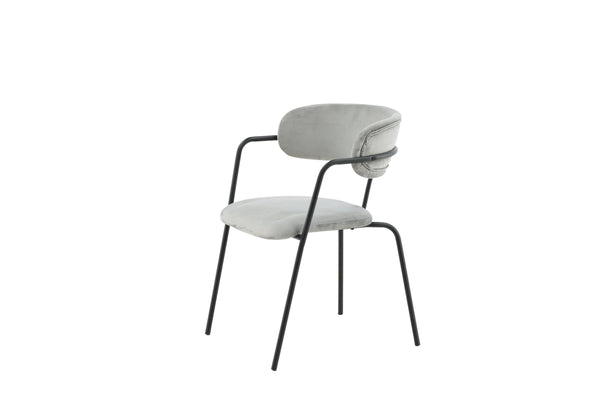 Matstolar ARROW Sammet 79x58x61cm Grå-2st