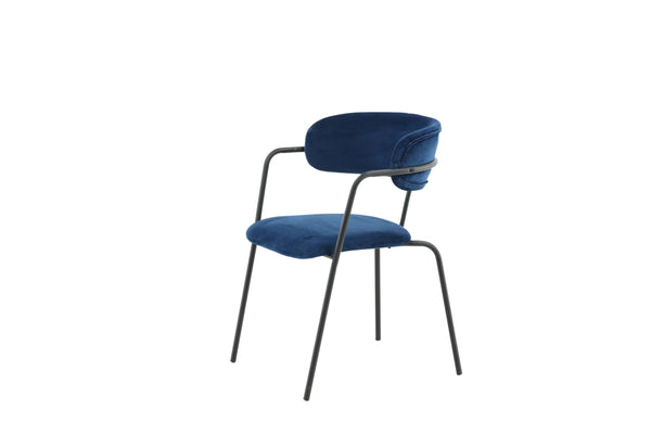 Matstolar ARROW Sammet 79x58x61cm Blå-2st