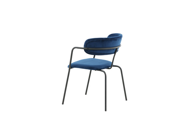 Matstolar ARROW Sammet 79x58x61cm Blå-2st