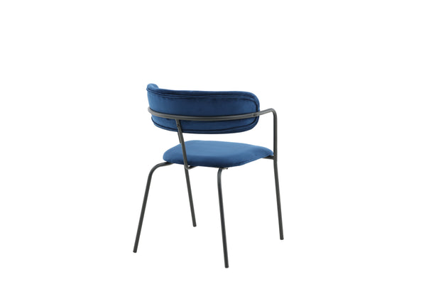 Matstolar ARROW Sammet 79x58x61cm Blå-2st