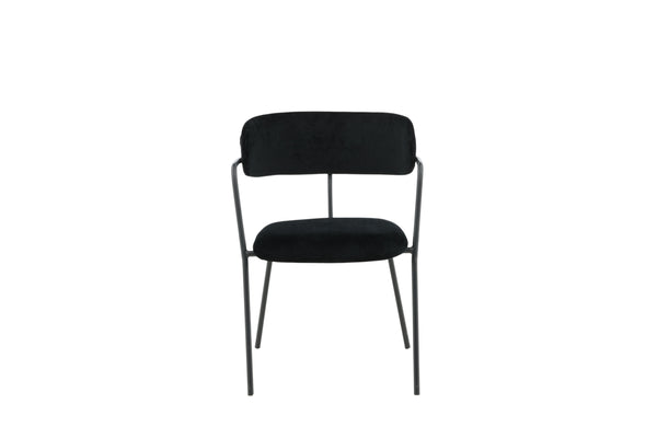 Matstolar ARROW Sammet 79x58x61cm Svart-2st