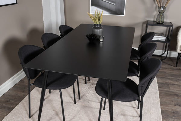 MATBORD SILAR MDF 90x180 cm-Svart