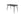 DINING TABLE SILAR MDF 90x120 cm-Black