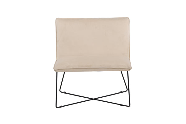 Lounge fåtölj X-LOUNGE Sammet 72x82,5x61,5cm-Beige