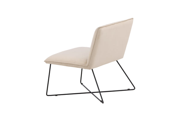 Lounge fåtölj X-LOUNGE Sammet 72x82,5x61,5cm-Beige