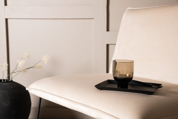 Lounge fåtölj X-LOUNGE Sammet 72x82,5x61,5cm-Beige