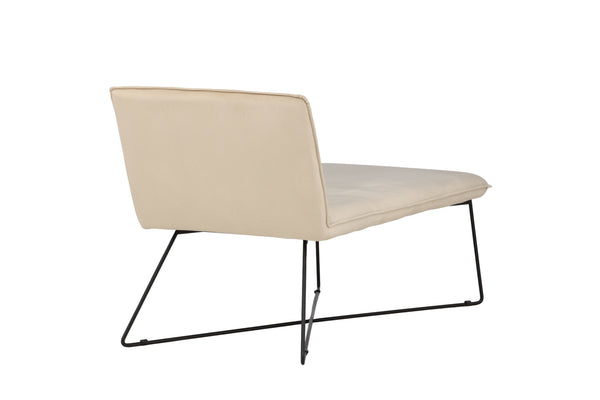 Lounge fåtölj X-LOUNGE Sammet 128x83x71cm-Beige