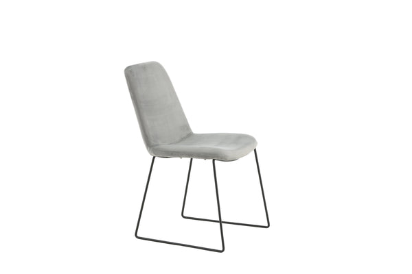 Matstolar MUCE Sammet 84x43x63cm Grå-2st
