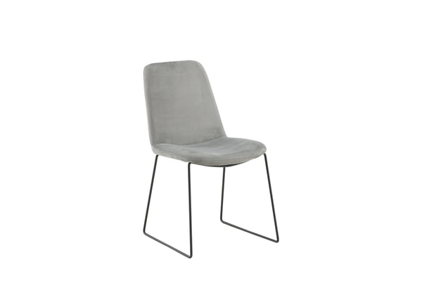 Matstolar MUCE Sammet 84x43x63cm Grå-2st
