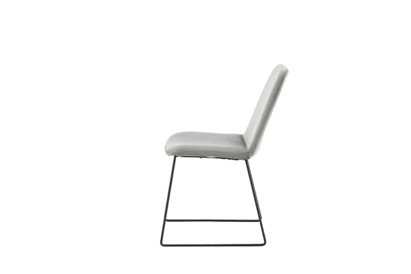 Matstolar MUCE Sammet 84x43x63cm Grå-2st