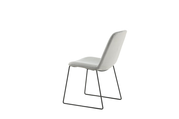 Matstolar MUCE Sammet 84x43x63cm Grå-2st