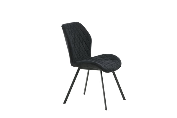 Matstolar GEMMA Polyester 90x50x63cm Svart-2st