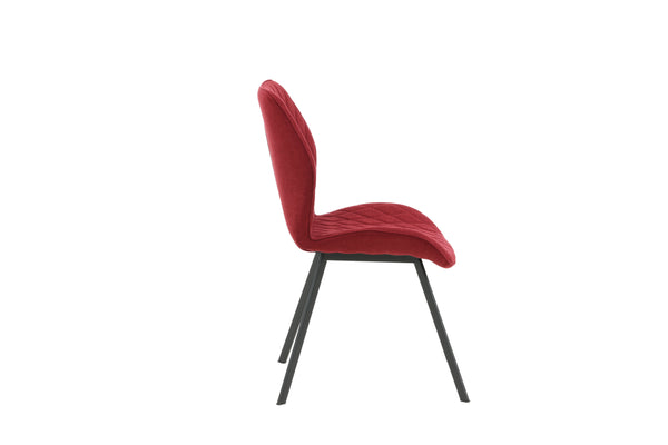Matstolar GEMMA Polyester 90x50x63cm Röd-2st