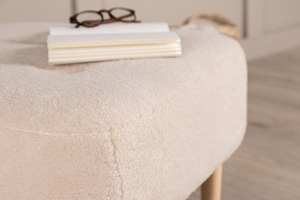 Puff SALINA Polyester Vit