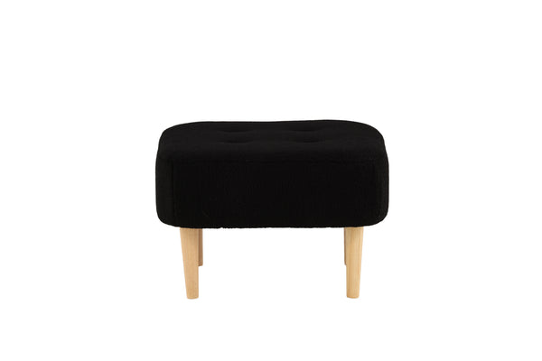 Puff SALINA Polyester Svart