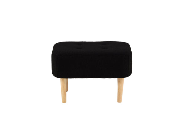 Puff SALINA Polyester Svart