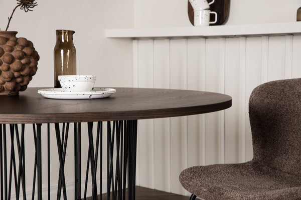 ESSTISCH STEIN MDF ⌀120 cm-Mocca