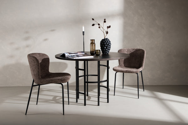 MATBORD COPENHAGEN MDF ⌀115 cm-Mocca