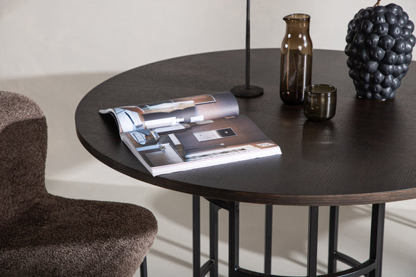 MATBORD COPENHAGEN MDF ⌀115 cm-Mocca