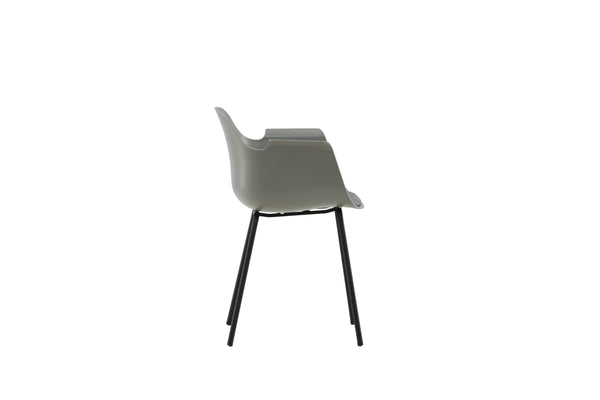 Matstolar COMFORT Plast 795x605x52cm Grå-2st