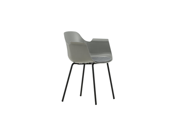 Matstolar COMFORT Plast 795x605x52cm Grå-2st