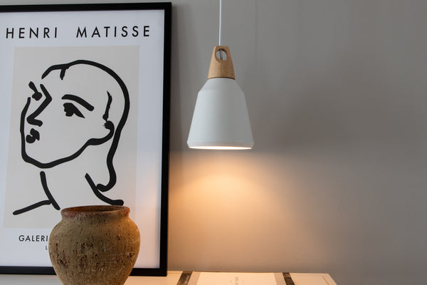 Taklampa NAO Stål LED E27-Vit