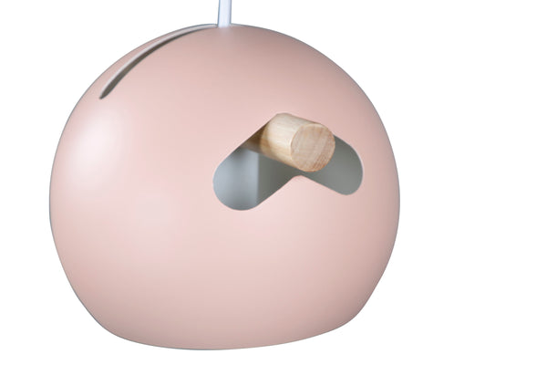 Taklampa TUBBIE Stål LED E27-Gammelrosa