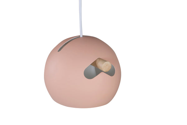 Taklampa TUBBIE Stål LED E27-Gammelrosa