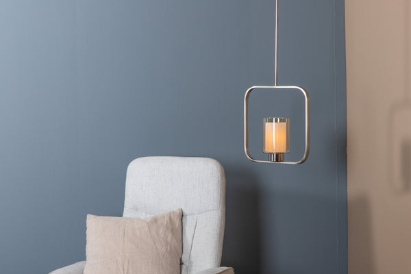Taklampa ALUDRA Glas LED E27-Silver