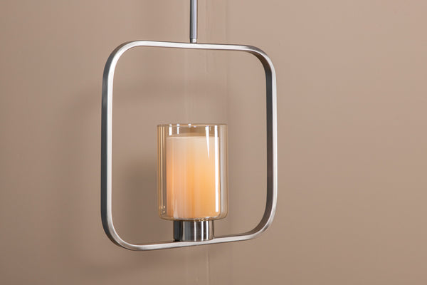 Taklampa ALUDRA Glas LED E27-Silver