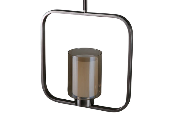 Taklampa ALUDRA Glas LED E27-Silver