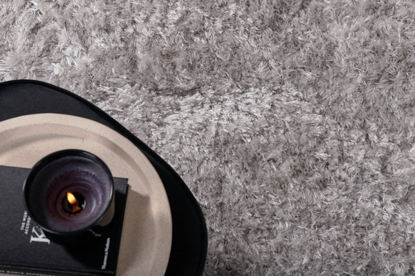 Rechteckiger Teppich NATTA Polyester 230x160cm-Silber
