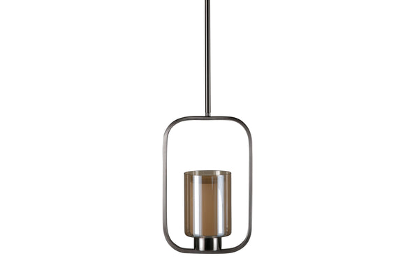 Ceiling lamp ALUDRA Glass LED E27-Silver