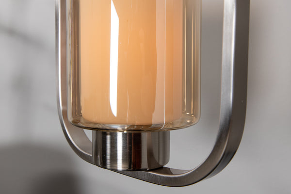 Ceiling lamp ALUDRA Glass LED E27-Silver