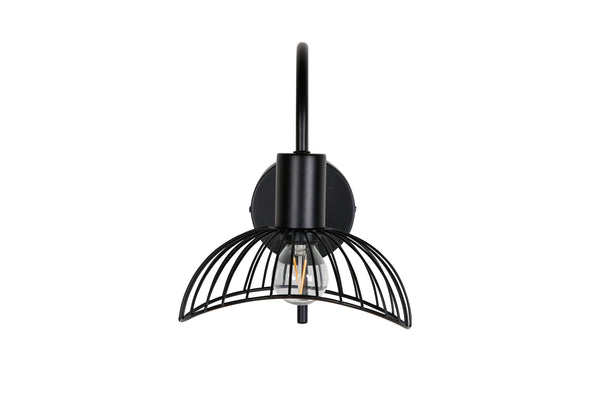 Vägglampa ELSA Stål LED E14-Svart