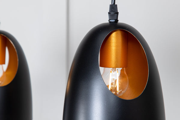 Taklampa ELDA PVC LED E27-Svart