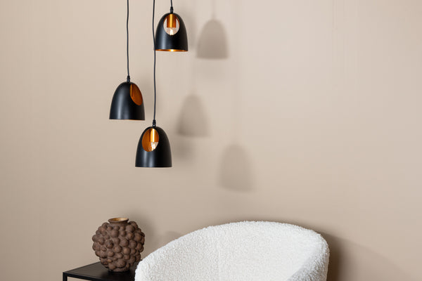 Taklampa ELDA PVC LED E27-Svart