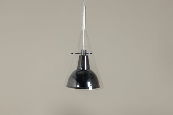 Taklampa SIRIUS Glas E27-Svart